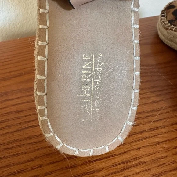 Catherine Malandrino Animal Print Wedge Espadrilles - Picture 6 of 7
